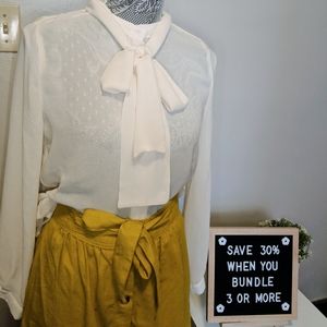 Tie front blouse